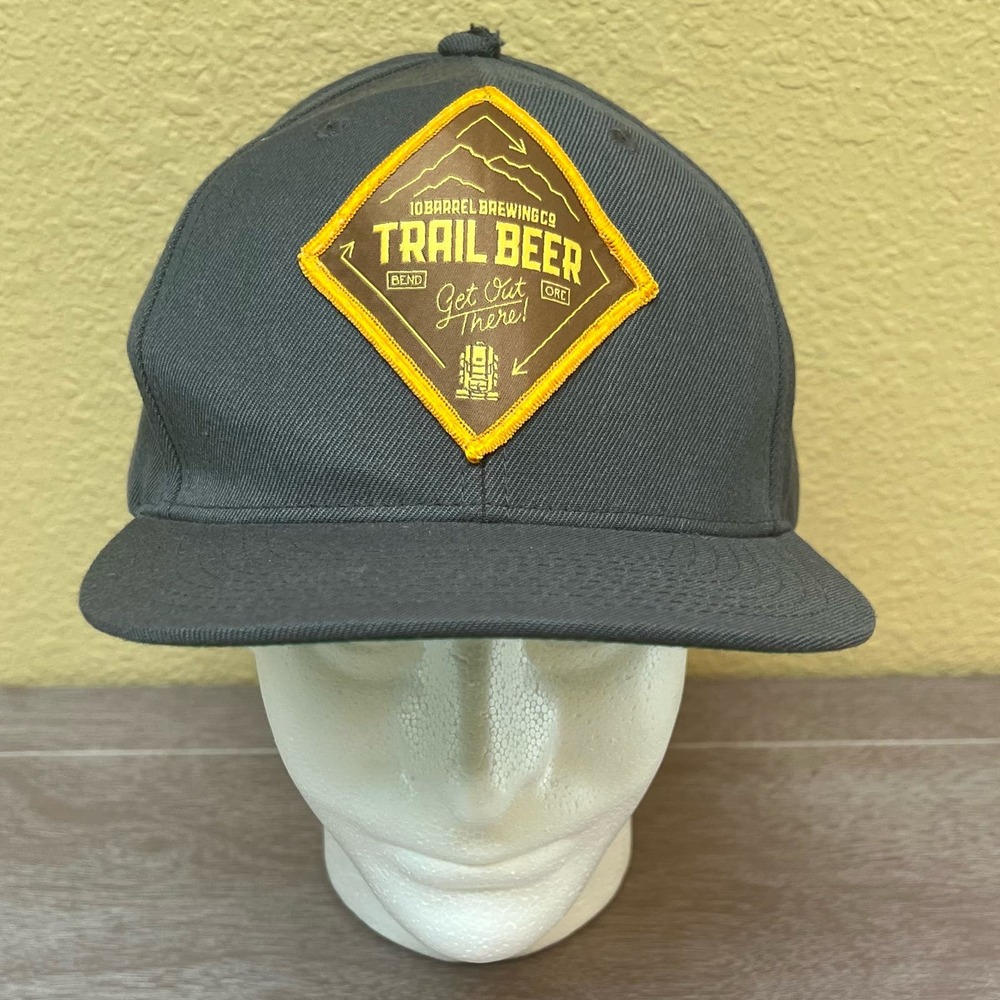 10 Barrell Brewing Co Trail Beer Gray Baseball Cap Bend OR